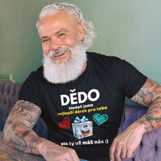 🎄 Chceš dědečkovi k Vánocům dát něco originálního? Tričko, které mu vykouzlí úsměv! 👕🎁